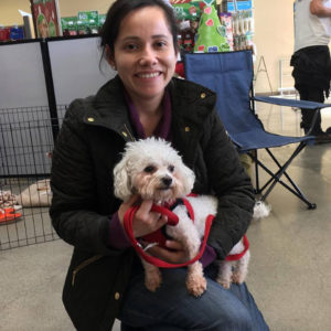 Mopsy is going to have a loving home with her new Mom