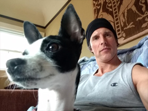 Cozy likes taking selfies with her new Dad