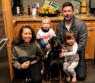 Jason found a family that could match his energy! These kids were ready for a dog!